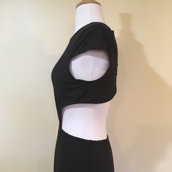 💥 CLEARANCE Open Back Cutout Midriff Maxi Dress - Picture 3 of 4